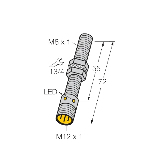 Sensor indutivo Turck BI1.5-G08-AP6X-H1341