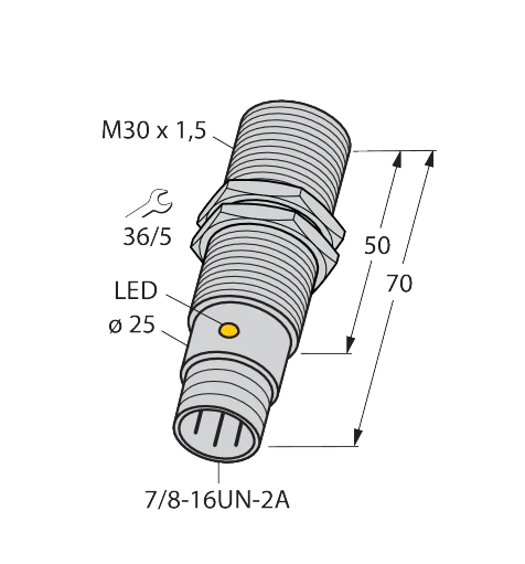 Sensor indutivo Turck BI10-G30-AP6X-B1141