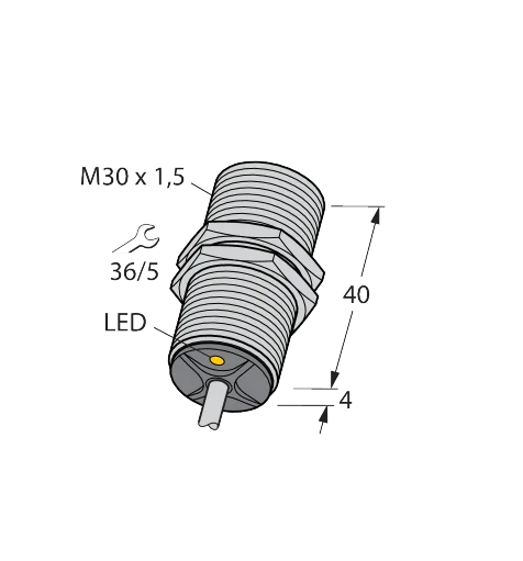 Sensor indutivo Turck BI10-G30K-AP6X