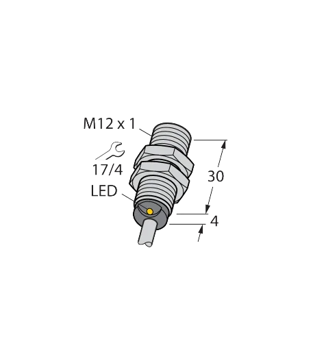 Sensor indutivo Turck BI2-G12K-AN6X