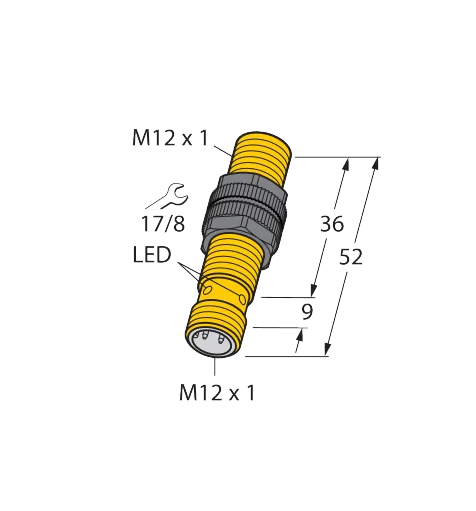 Sensor indutivo Turck BI3U-S12-AN6X-H1141