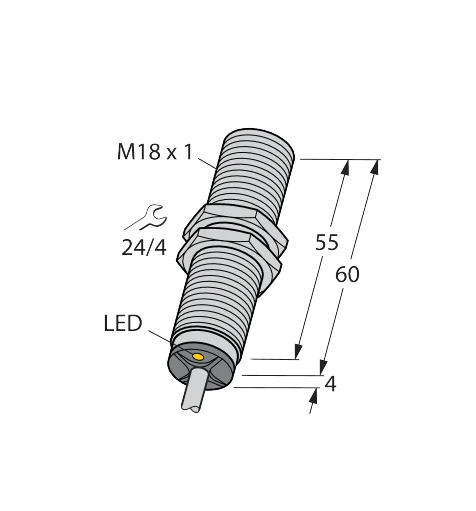 Sensor indutivo Turck BI5-M18-AZ3X