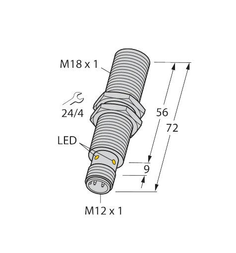 Sensor indutivo Turck BI8-M18E-AP6X-H1141
