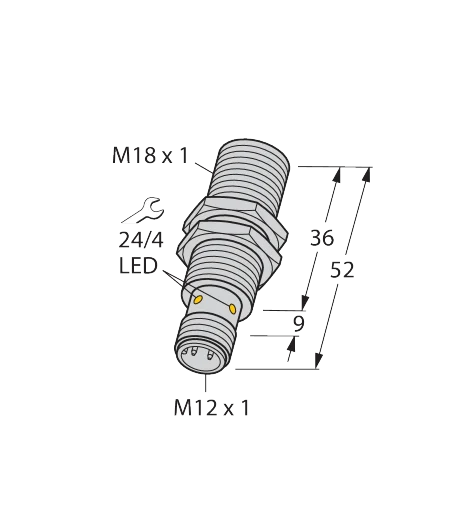 Sensor indutivo Turck BI8U-EM18-AP6X-H1141