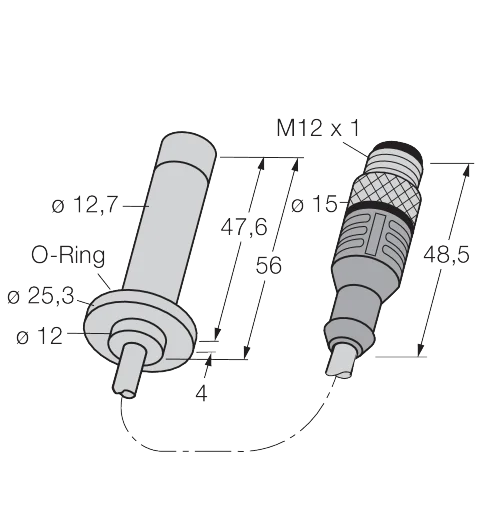 Sensor indutivo Turck BID2-H12F-AP6/S312