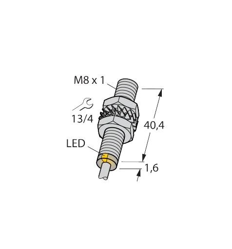 Sensor indutivo Turck BIM-EG08-AP6X