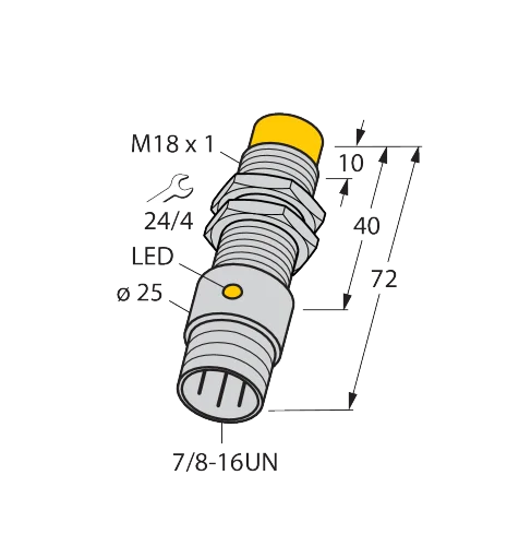 Sensor indutivo Turck NI10-G18-AP6X-B1341