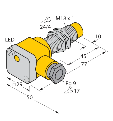 Sensor indutivo Turck NI10-G18SK-AP6X