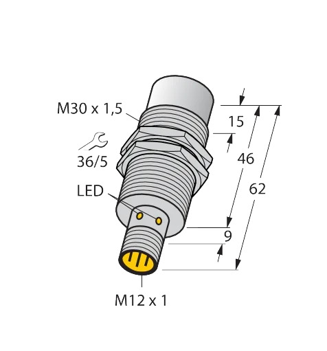 Sensor indutivo Turck NI30U-EM30WD-AN6X-H1141