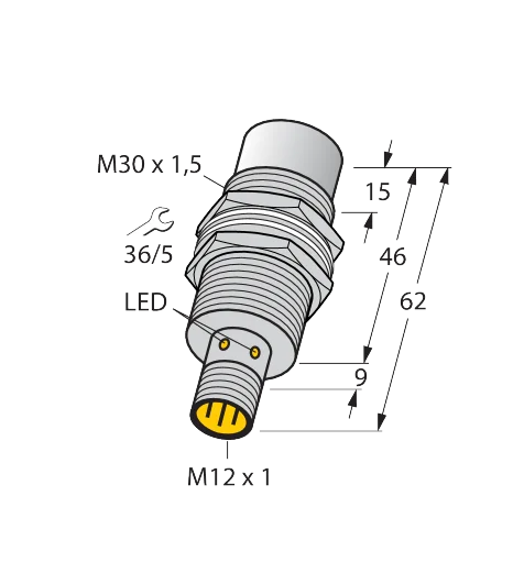 Sensor indutivo Turck NI30U-MT30-AN6X-H1141