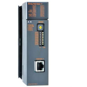 Módulo Interface Ethernet MELSEC-A Mitsubishi Electric para CLP, Comunicação Ethernet, Montagem em Rack, RJ45, Compatível ...