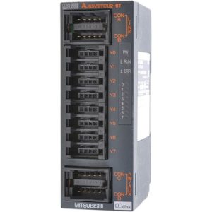 Módulo de Saída Digital Remota MELSEC-A Mitsubishi Electric AJ65VBTCU2-8T 16DO CC-Link para Painel com Conectores One-Touc...