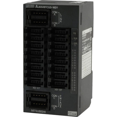Módulo de Entrada Digital Remoto MELSEC-A Mitsubishi AJ65VBTCU3-16D1 16 Entradas CC-Link e-CON Módulo de Entrada Digital Remoto MELSEC-A Mitsubishi AJ65VBTCU3-16D1 16 Entradas CC-Link e-CON - Mitsubishi Electric - AJ6...