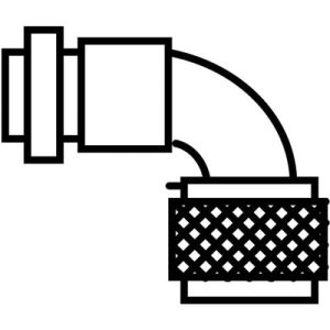 Conector de Alimentação Servo Angular HF Series Mitsubishi Electric CNP18-10L(14) - CNP18-10L(14)