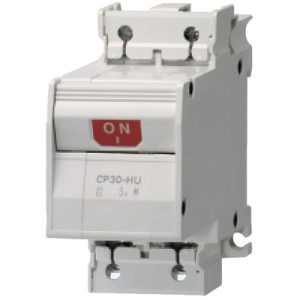 Disjuntor Miniatura WS-V Mitsubishi 2P 0,5A Curva M com Auxiliar CP30HU2P2M0.5A - CP30HU2P2M0.5A