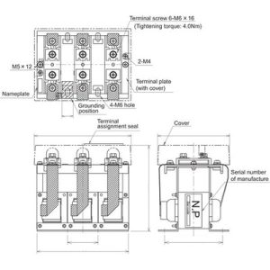 Reator AC para Série MDS-E-CV Mitsubishi Electric D-AL-7.5K 7.5kW - D-AL-7.5K