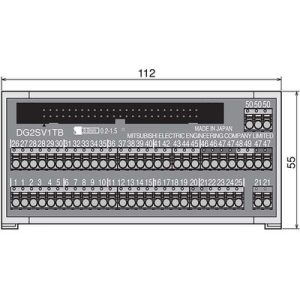 Bloco Terminal de Junção Sink/Source MR-J5 Mitsubishi Electric DG2SV1TB (112x55x46mm) — SKU DG2SV1TB