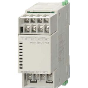 Unidade Expansão de Entradas de Pulso EcoMonitorPlus Mitsubishi Electric EMU4-PX4 4DI/1DO para Trilho DIN — SKU EMU4-PX4 — Equivalent to