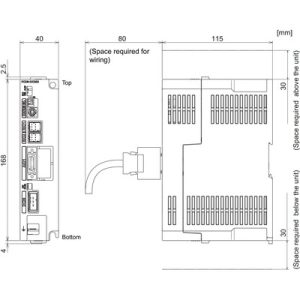 Módulo I/O Remoto para CNC M800V/M80V Mitsubishi Electric FCU8-DX202: 4 Entradas Analógicas, 1 Saída Analógica - FCU8-DX202
