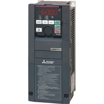 Inversor de Frequência FR-A800 Plus Mitsubishi Electric 0,75kW 380-500V 3P 2,5A com Revestimento e PTO FR-A840-00038-1-60 Inversor de Frequência FR-A800 Plus Mitsubishi Electric 0,75kW 380-500V 3P 2,5A com Revestimento e PTO FR-A840-00038-1-60 ...