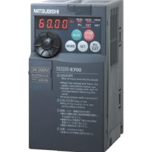 Inversor de Frequência FR-E700 Mitsubishi FR-E740-0.75KNF 0,75kW 380-480VCA 2,6A IP00 com FL Remoto 0,2-400Hz - FR-E740-0....