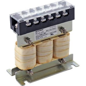 Reator AC 3P 400V Mitsubishi Electric 0.75kW/1HP para FREQROL FR-A800/F800/E700/F700PJ/D700 - FR-HAL-H0.75K - FR-HAL-H0.75K