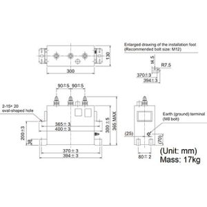 Filtro Capacitor FR-H280K Mitsubishi Electric FR-HCC2-H280K 280kW - FR-HCC2-H280K