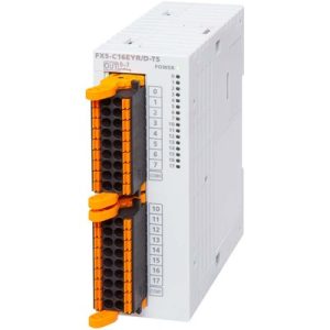 Módulo de Saída Digital Relé FX5 MELSEC iQ-F Mitsubishi 16 Canais (16DO) Bornes Mola DIN FX5-C16EYR/D-TS - FX5-C16EYR/D-TS