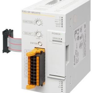 Controlador Lógico Programável (CLP) de Segurança MELSEC iQ-F FX5UJ Mitsubishi Electric 4DI/4DO 24Vdc Bornes Mola FX5-SF-M...
