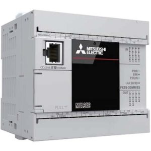 Controlador Lógico Programável (CLP) FX5S MELSEC iQ-F Mitsubishi Electric 30 I/O (16DI/14DO) Ethernet 100-240Vac FX5S-30MT...