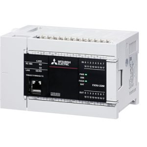 CPU PLC MELSEC iQ-F FX5U Mitsubishi Electric 32I/O (16DI/16DO) 100-240Vac Ethernet/RS-485 DIN-rail FX5U-32MT/ES-LLK - FX5U...