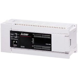 CPU PLC MELSEC iQ-F FX5U Mitsubishi Electric FX5U-64MR/DS-K - 64 I/O (32DI/32DO) 24Vdc, RS-485 e Ethernet, Kit Inicial - F...