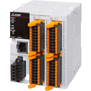 CPU PLC Compacta MELSEC iQ-F FX5UC Mitsubishi Electric 32I/O (16DI/16DO) 24Vdc Ethernet/RS-485 Memória 64Ksteps Bornes Mol...