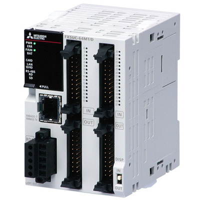 CPU PLC Compacta MELSEC iQ-F FX5UC Mitsubishi Electric 64I/O (32DI/32DO) 24Vdc Ethernet RS-485 64Ksteps FX5UC-64MT/D CPU PLC Compacta MELSEC iQ-F FX5UC Mitsubishi Electric 64I/O (32DI/32DO) 24Vdc Ethernet RS-485 64Ksteps FX5UC-64MT/D - FX5...