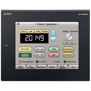 HMI Touchscreen GOT2000 GT23 Mitsubishi Electric 8.4" VGA, 65k cores, 24Vdc, Comunicação Ethernet, RS232/422/485, IP67, US...
