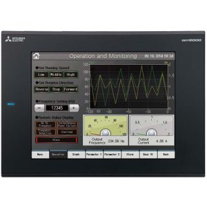 IHM Touchscreen GOT2000 GT23 Mitsubishi Electric 10.4" VGA 65k Cores RS232/422/485 Ethernet CC-Link IP67 GT2310-VTBA - GT2...