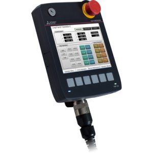 Terminal Operacional Gráfico Portátil GOT2000 Mitsubishi GT25 5.7" HMI com Chave/Emergência, Ethernet, RS232/422/485, CC-Link, IP65, 24Vdc