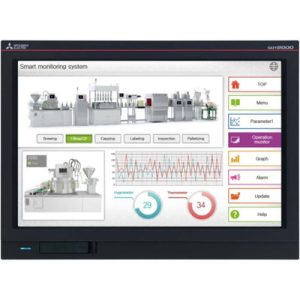 HMI Touchscreen 12.1" GOT2000 GT25 Mitsubishi Electric GT2512-WXTBD - 65k cores, Ethernet, RS232/422/485, IP67, 24Vdc - GT...