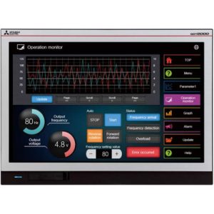 Terminal Gráfico Programável HMI GOT2000 GT25 Mitsubishi Electric GT2512-WXTSD 12.1" WXGA Touchscreen 65k Cores Ethernet RS232/422/485 IP67