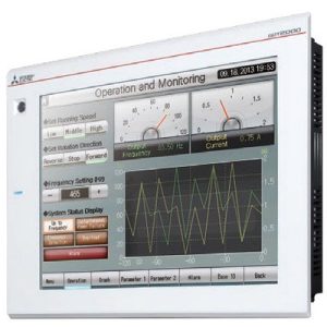 Terminal Gráfico Touchscreen HMI GOT2000 GT27 Mitsubishi Electric 12.1" SVGA com CC-Link IE Field, ATEX, Branco, 100-240V, IP67