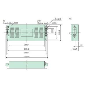 Filtro EMC Mitsubishi Electric HF3010A-UN - HF3010A-UN