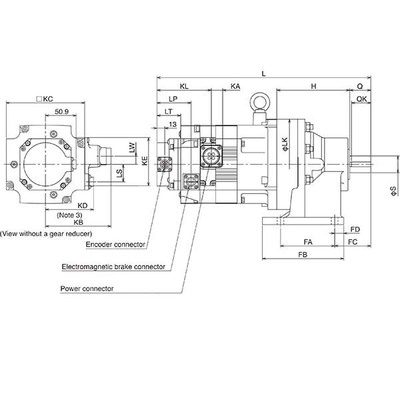 Servo Motor AC Geared MELSERVO J5 Mitsubishi Electric HK-ST702BG1H 7kW 2000RPM Freio e Encoder Absoluto 26-bit IP67 1/59 - HK-ST702BG1H 1/59 Servo Motor AC Geared MELSERVO J5 Mitsubishi Electric HK-ST702BG1H 7kW 2000RPM Freio e Encoder Absoluto 26-bit IP67 1/59 -...