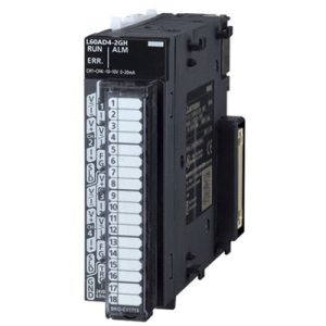 Módulo de Entradas Analógicas MELSEC-L Mitsubishi 4 entradas (-10...+10Vdc/0-20mA) para CLP, bornes de parafuso, montagem ...