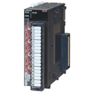 Módulo de Saída Analógica MELSEC-L Mitsubishi Electric 4 Canais (4 x -10...+10Vdc/0-20mA) com Bornes e Revestimento Confor...