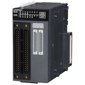Módulo I/O Digital Misto MELSEC-L Mitsubishi LD40PD01: 12DI (2MHz) + 8DO (24Vdc), Conector 40 pinos, Montagem DIN - LD40PD01
