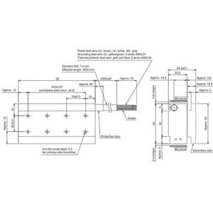 Atuador Linear (Bobina) MELSERVO JET LM-AJ Mitsubishi Electric LM-AJP1B-07K-JSS0 2.3A, 6.5m/s, 68.1N/214.7N, 0...+40°C — SKU
