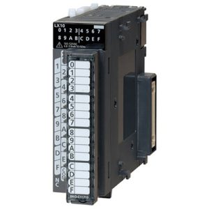 Módulo de Entrada Digital AC MELSEC-L Mitsubishi Electric LX10 16 Entradas 100-120Vac Bornes Parafuso Montagem Trilho DIN ...