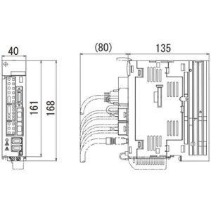 Servo Drive AC Mitsubishi 300W/0,3kW 1,5A 200-230Vac 3P com Freio Dinâmico IP20 - MDS-D-SVJ3-03 - MDS-D-SVJ3-03