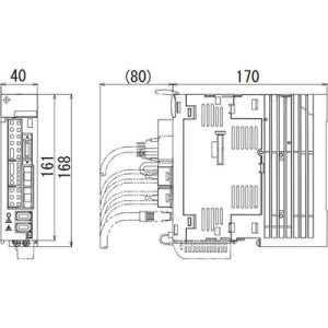 Servo Drive AC Mitsubishi 400W/0,4kW 3,2A 200-230Vac 3P com Freio Dinâmico IP20 - MDS-D-SVJ3-04 - MDS-D-SVJ3-04