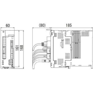 Servo Drive AC Mitsubishi Electric 750W/0,75kW 5,8A 200-230Vac 3P com Freio Dinâmico IP20 - MDS-D-SVJ3-07 - MDS-D-SVJ3-07